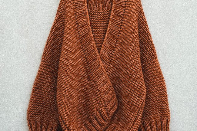 Sunset cardigan handmade